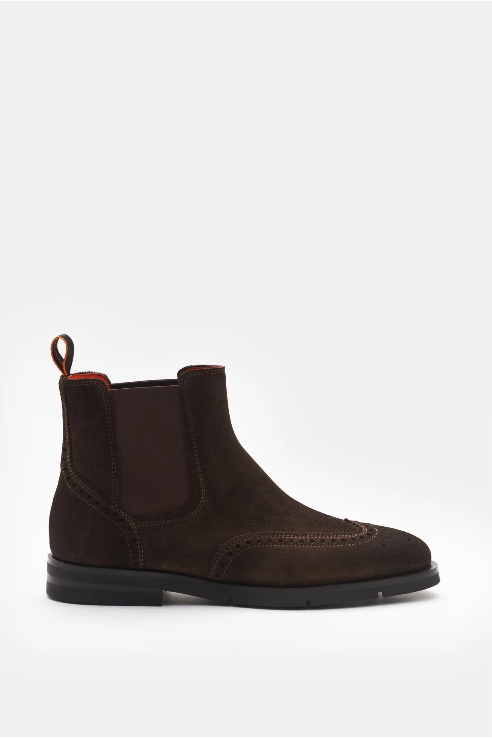 Dark Brown Chelsea boots by SANTONI