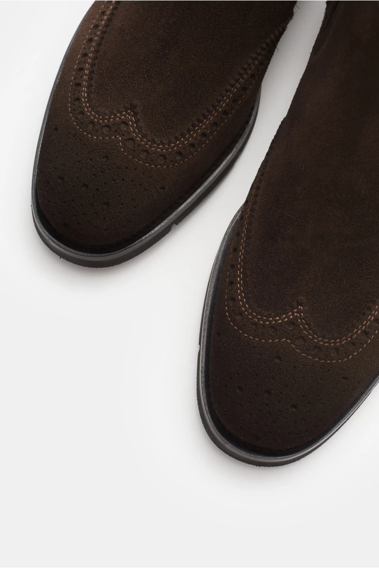 Dark Brown Chelsea boots by SANTONI