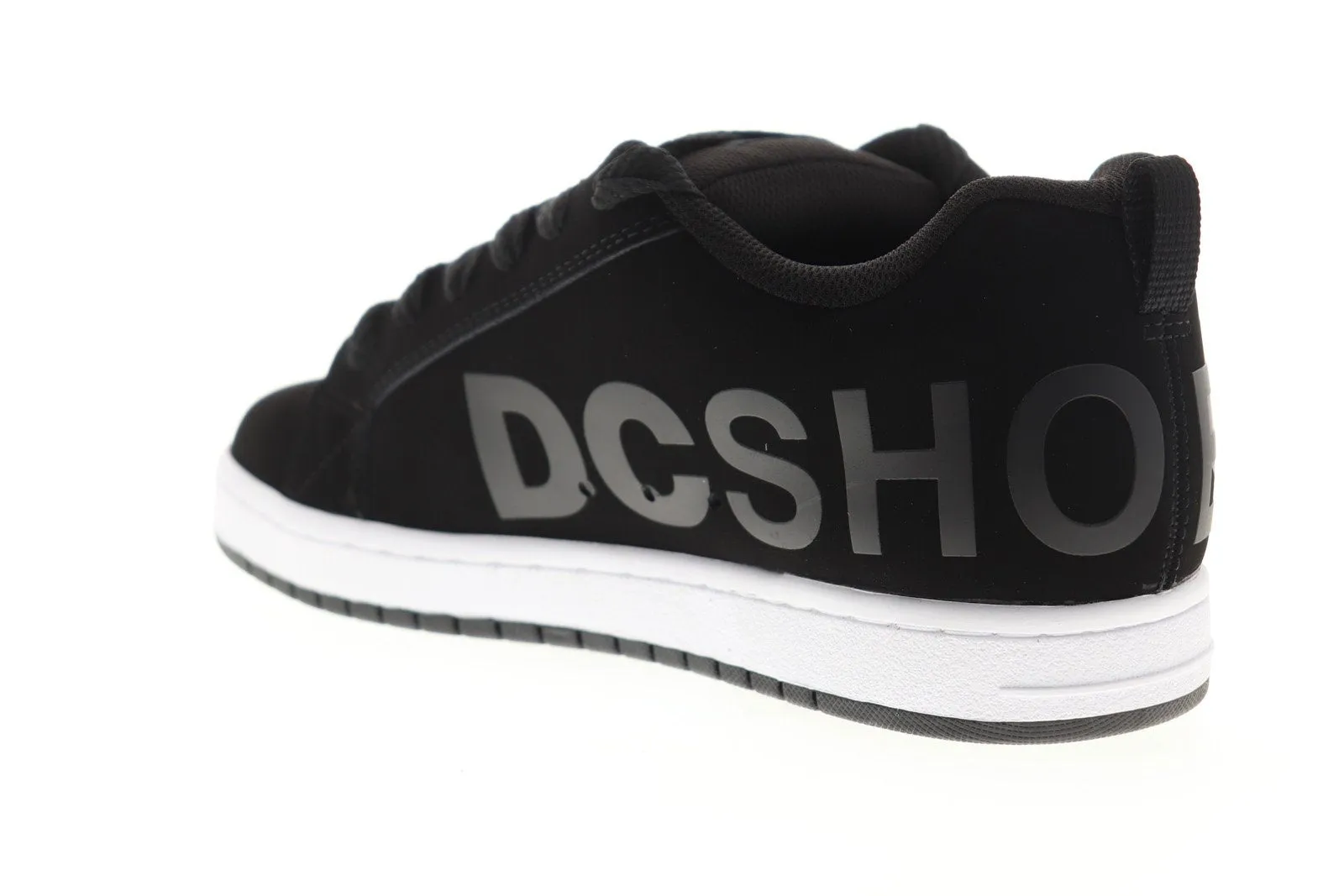 DC Court Graffik SE Men's Black Nubuck Leather Skate Shoes