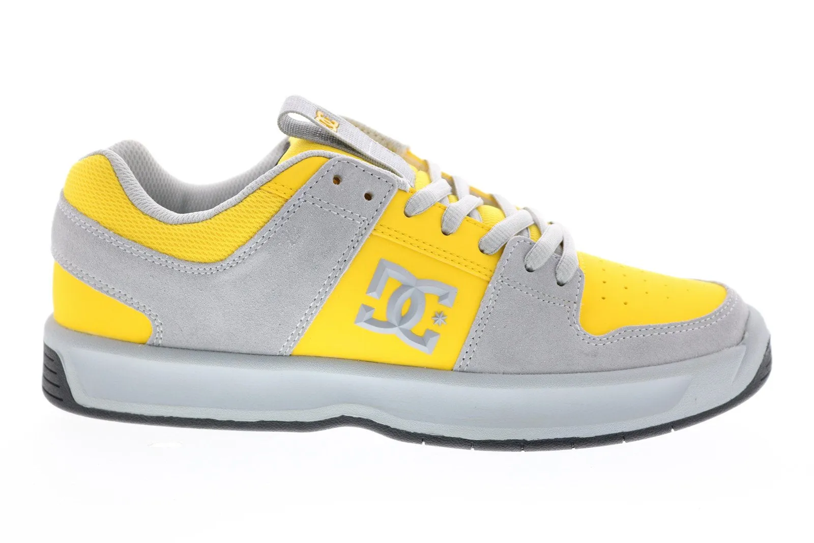 DC Lynx Zero ADYS100615-GY1 Men's Yellow Suede Skate Sneakers