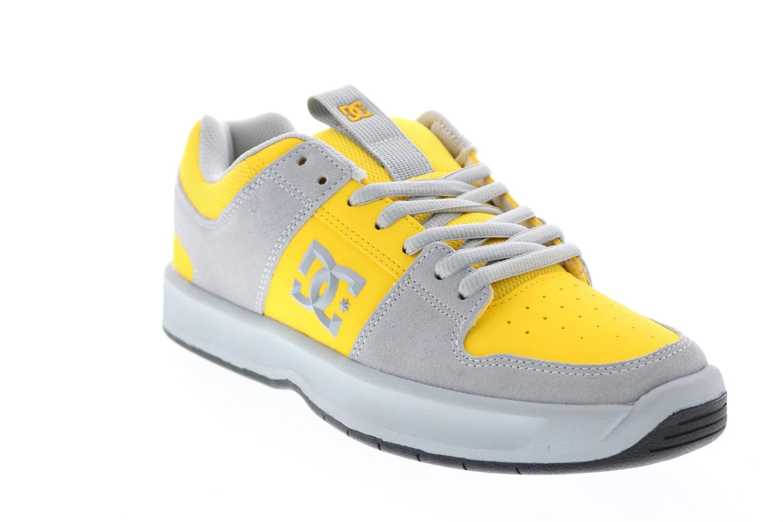 DC Lynx Zero ADYS100615-GY1 Men's Yellow Suede Skate Sneakers