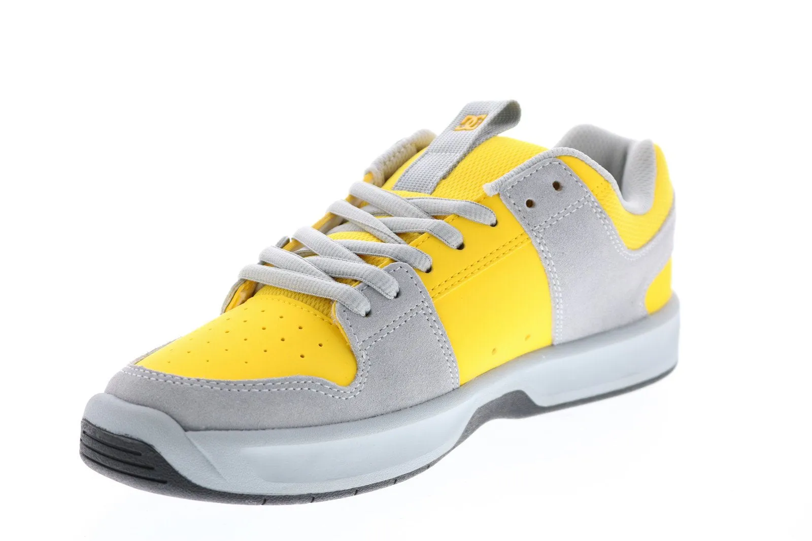 DC Lynx Zero ADYS100615-GY1 Men's Yellow Suede Skate Sneakers