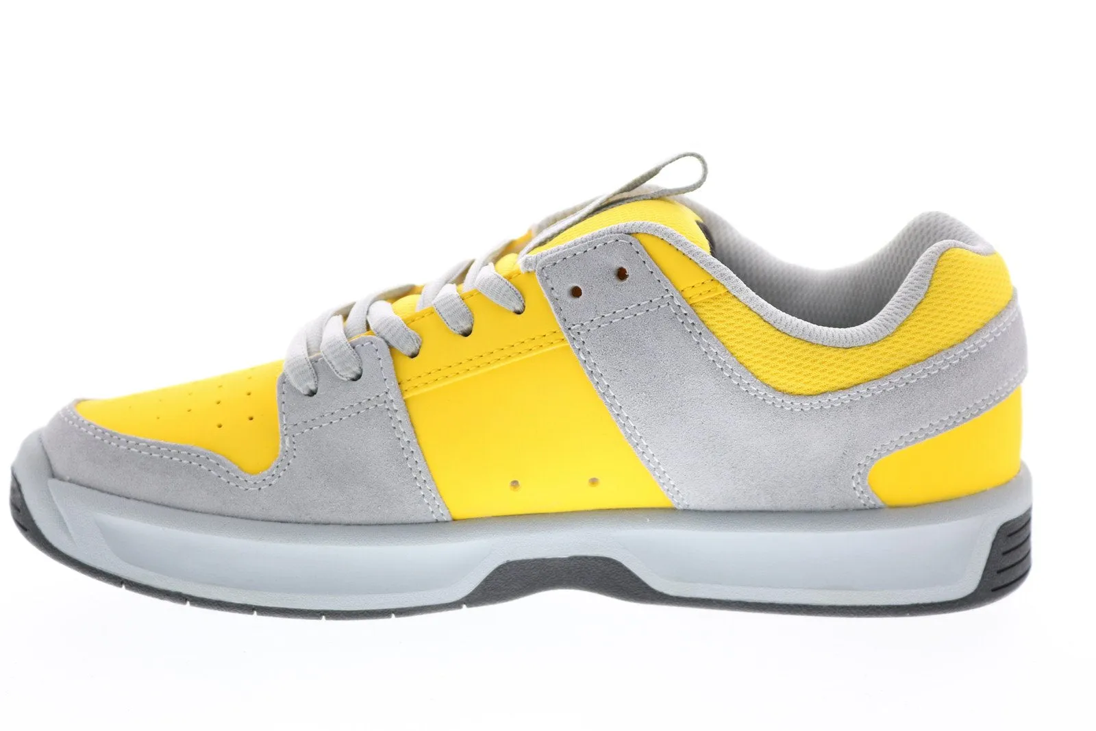 DC Lynx Zero ADYS100615-GY1 Men's Yellow Suede Skate Sneakers