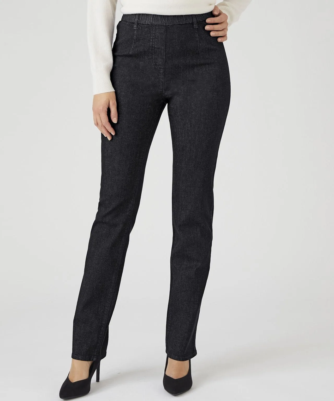 Pull-on Denim Trousers