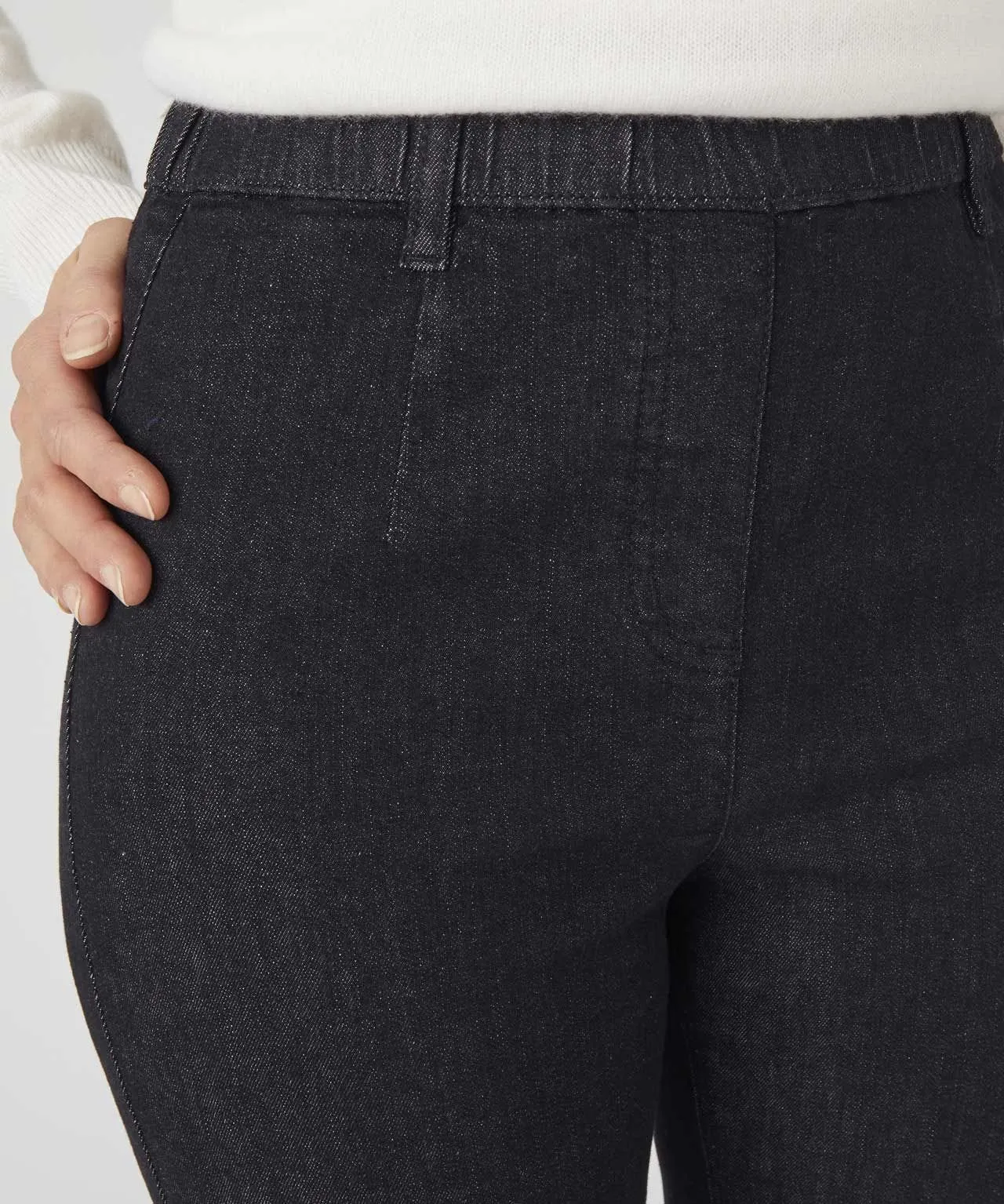 Pull-on Denim Trousers