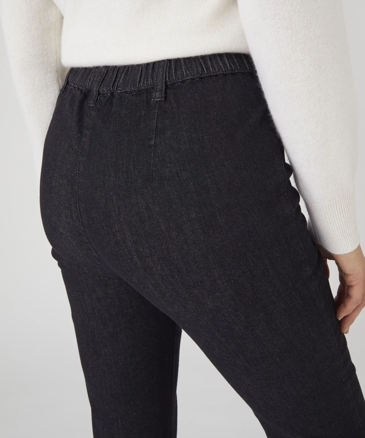 Pull-on Denim Trousers