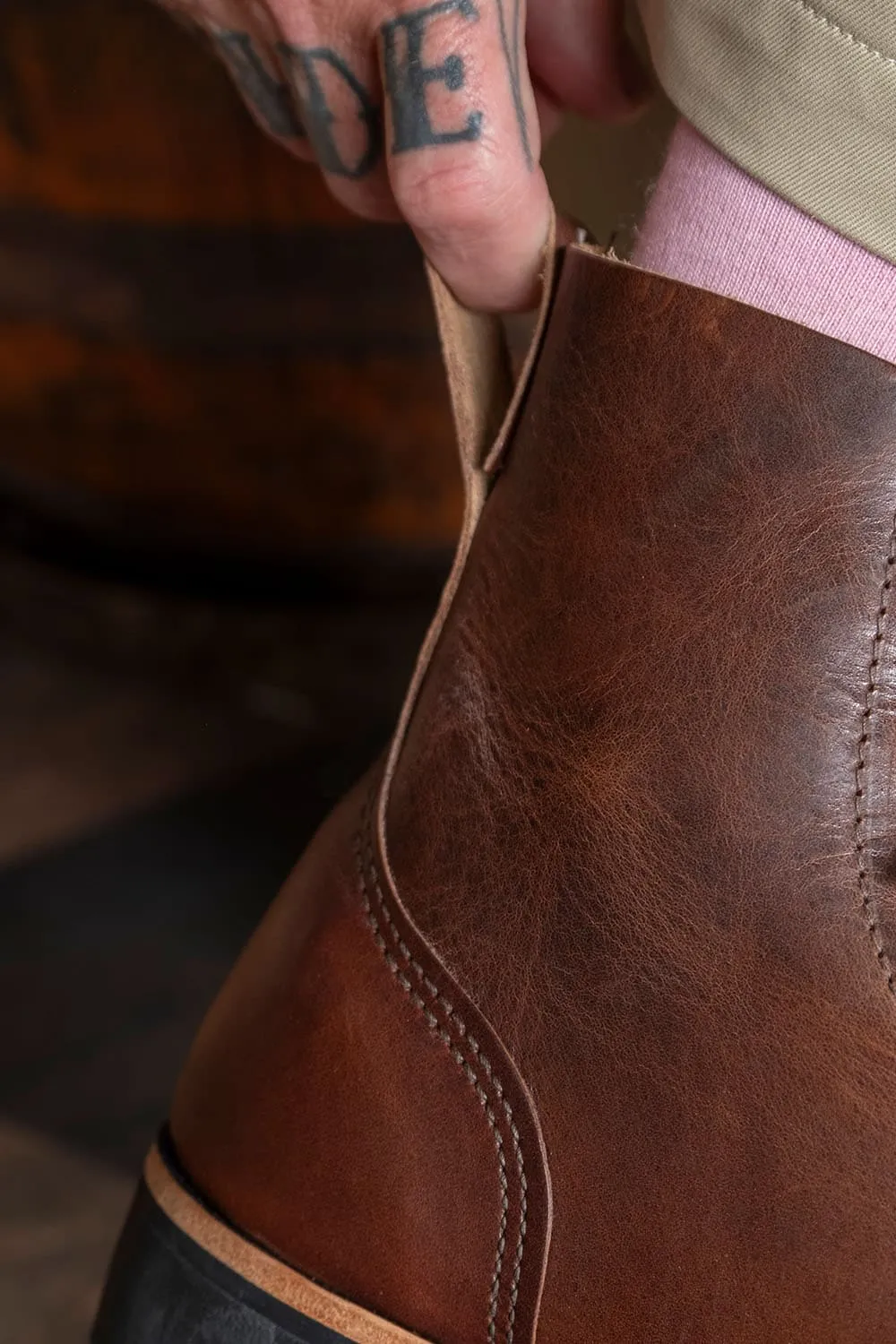 Derby Footwear Boots in Dark Tan