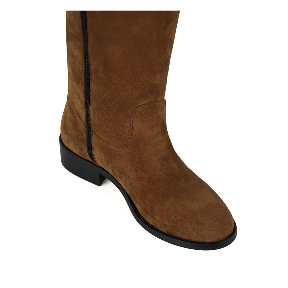 Diana Suede Cognac - Shop Now