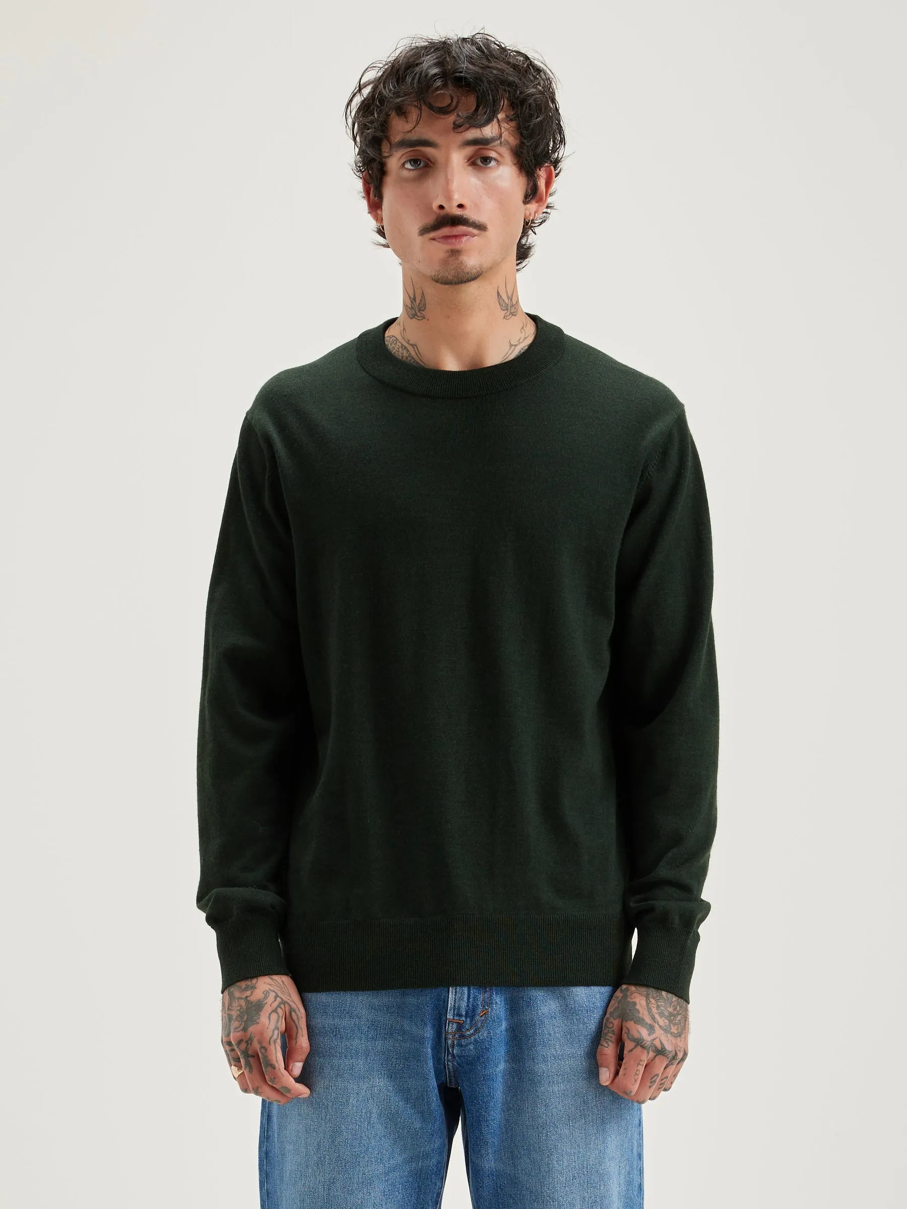 DILLIV Forest Green Sweater in Size M - Style 242