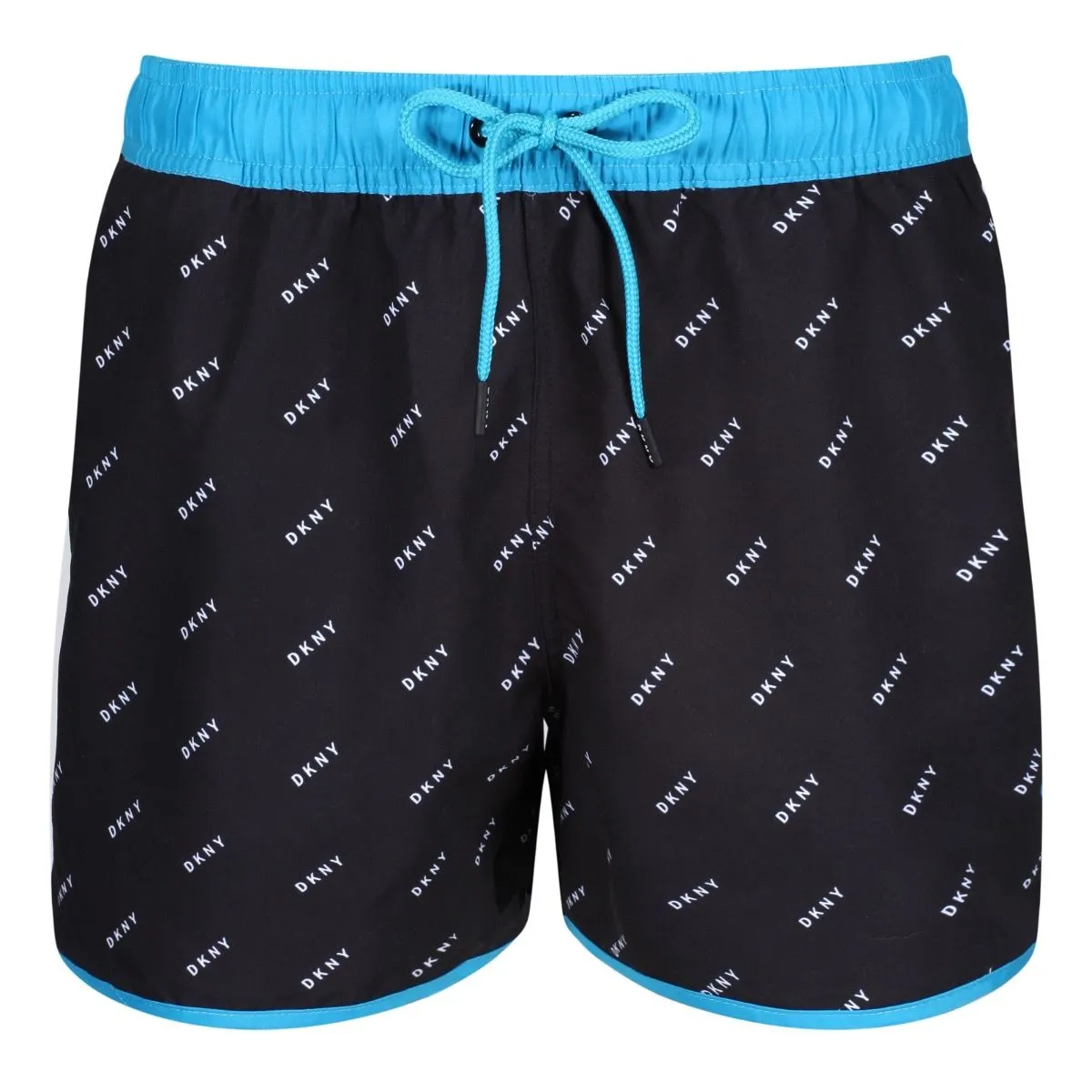 Black/Atomic Blue DKNY Azores Swim Shorts