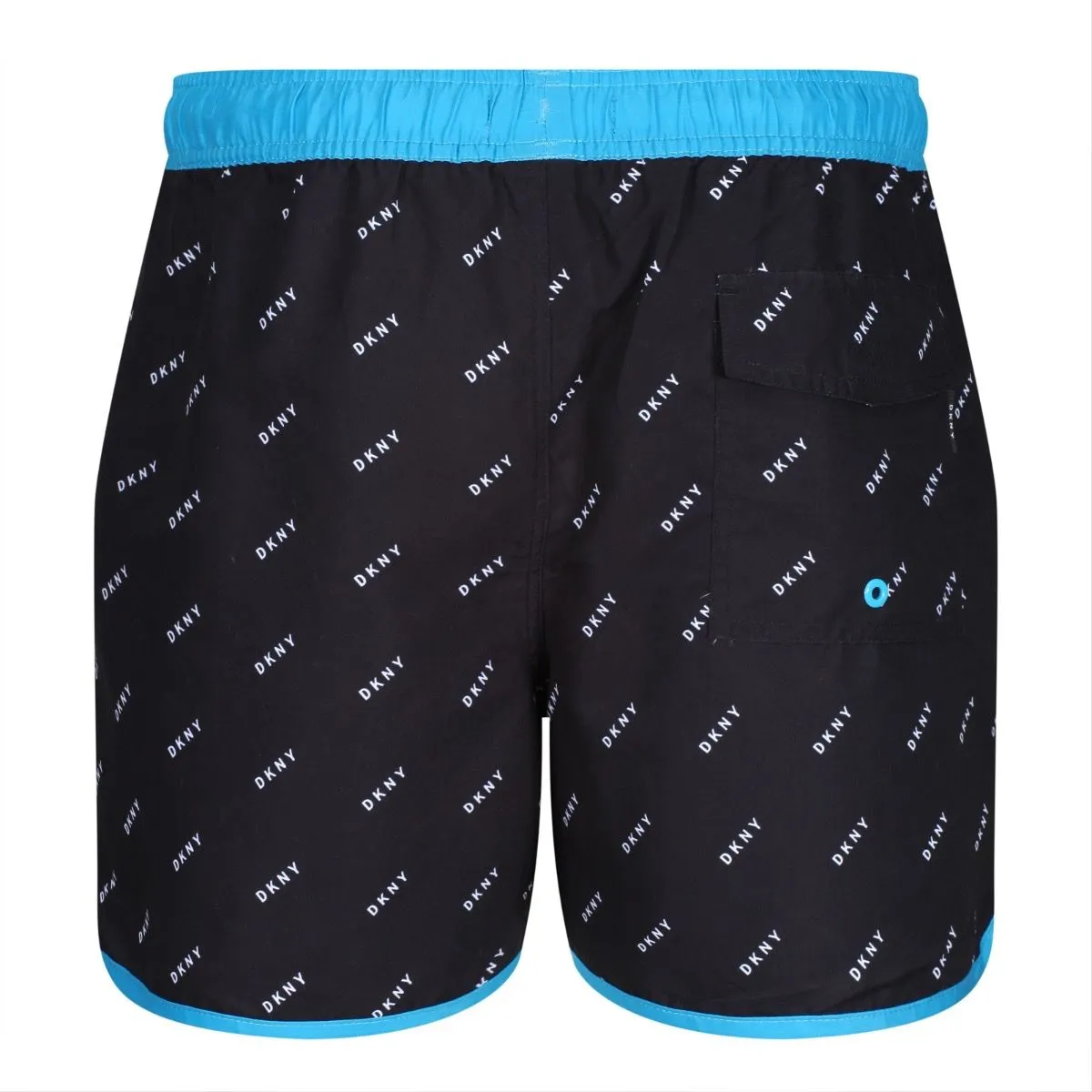 Black/Atomic Blue DKNY Azores Swim Shorts