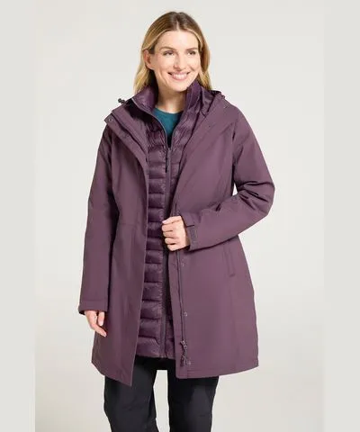 Durable Long 3-in-1 Alaskan Jacket for Women by Mountain Warehouse