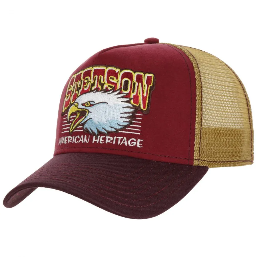 Eagle Head Trucker Cap, Bordeaux - Buy now and save!