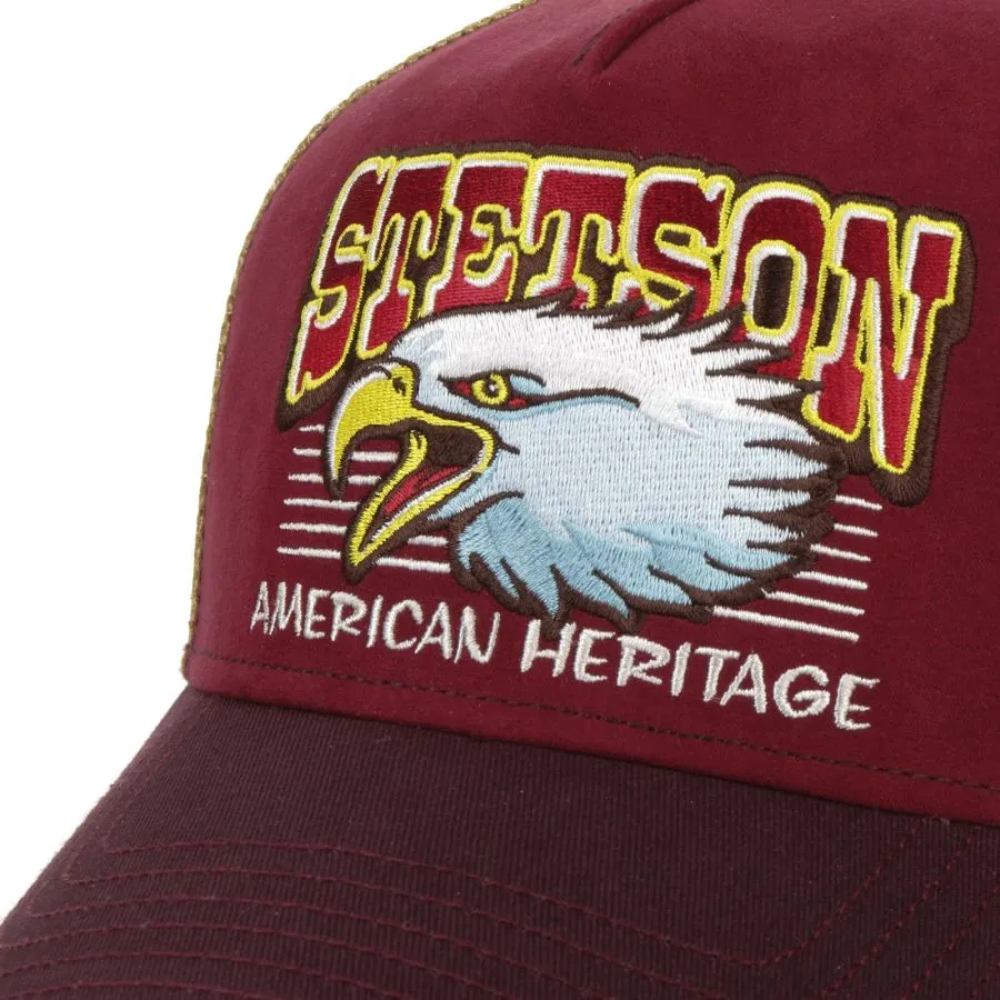 Eagle Head Trucker Cap, Bordeaux - Buy now and save!