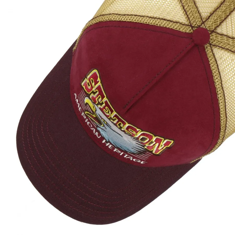 Eagle Head Trucker Cap, Bordeaux - Buy now and save!