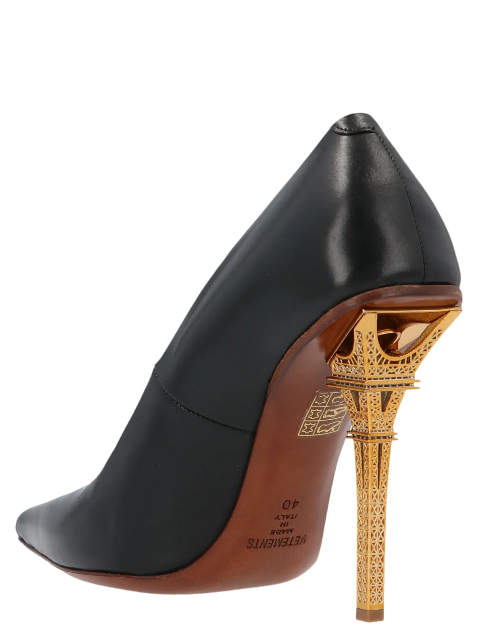 Eiffel Tower Inspired Pointed-Toe High Heel Shoes