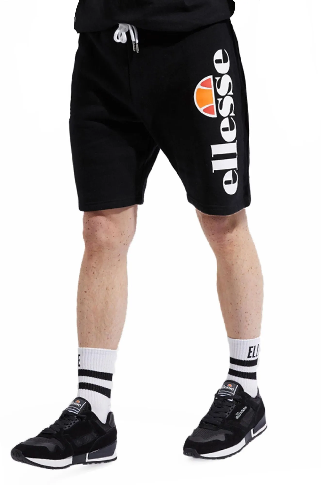 Black Ellesse Bossini Jog Shorts