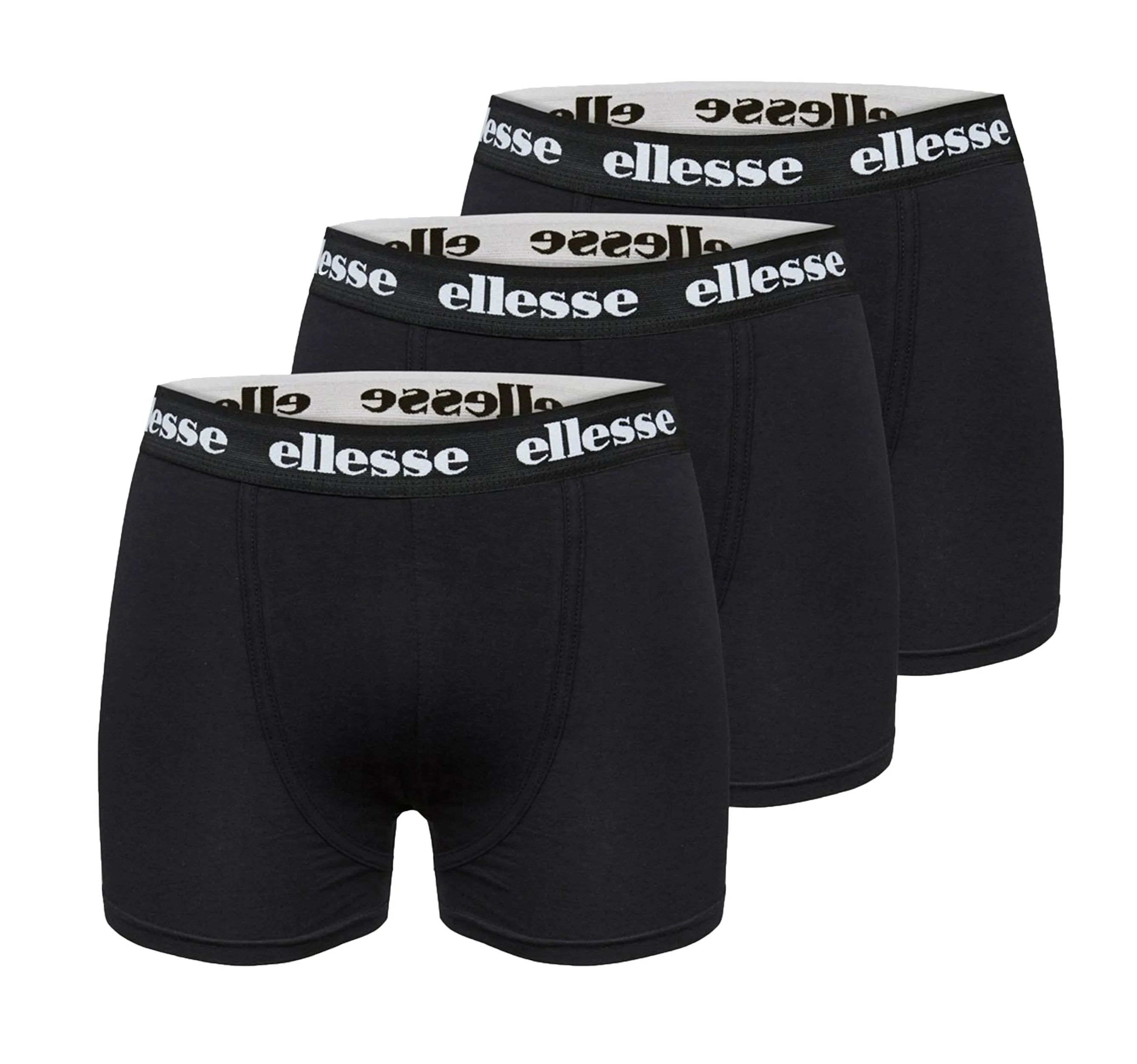 Ellesse Black Boxer Shorts Pack