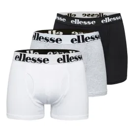 Ellesse Black/Grey/White Hali Boxer Shorts 3 Pack