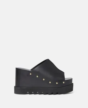 Elyse Studded Slide Wedge Sandals