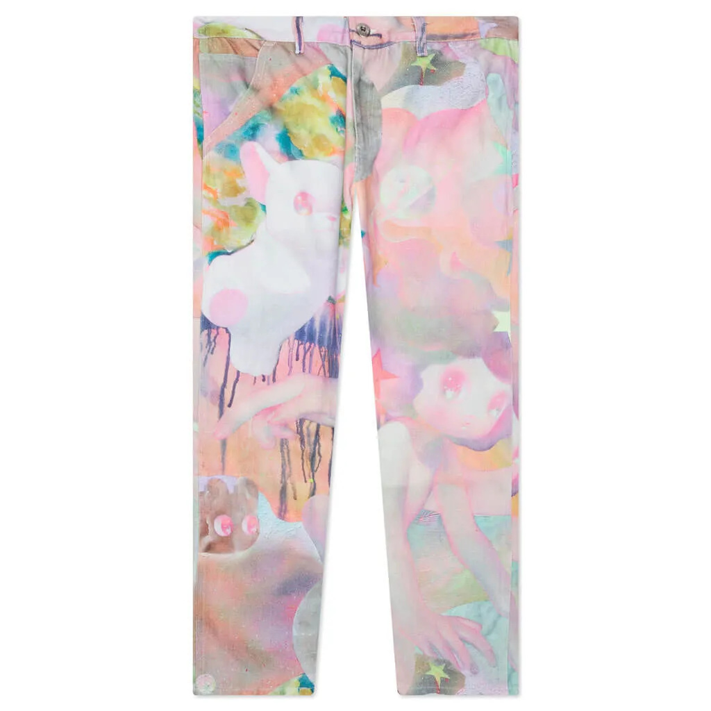 Emotionally Unavailable x So Youn Lee Stardust Pants - White and Multi-Color Pants