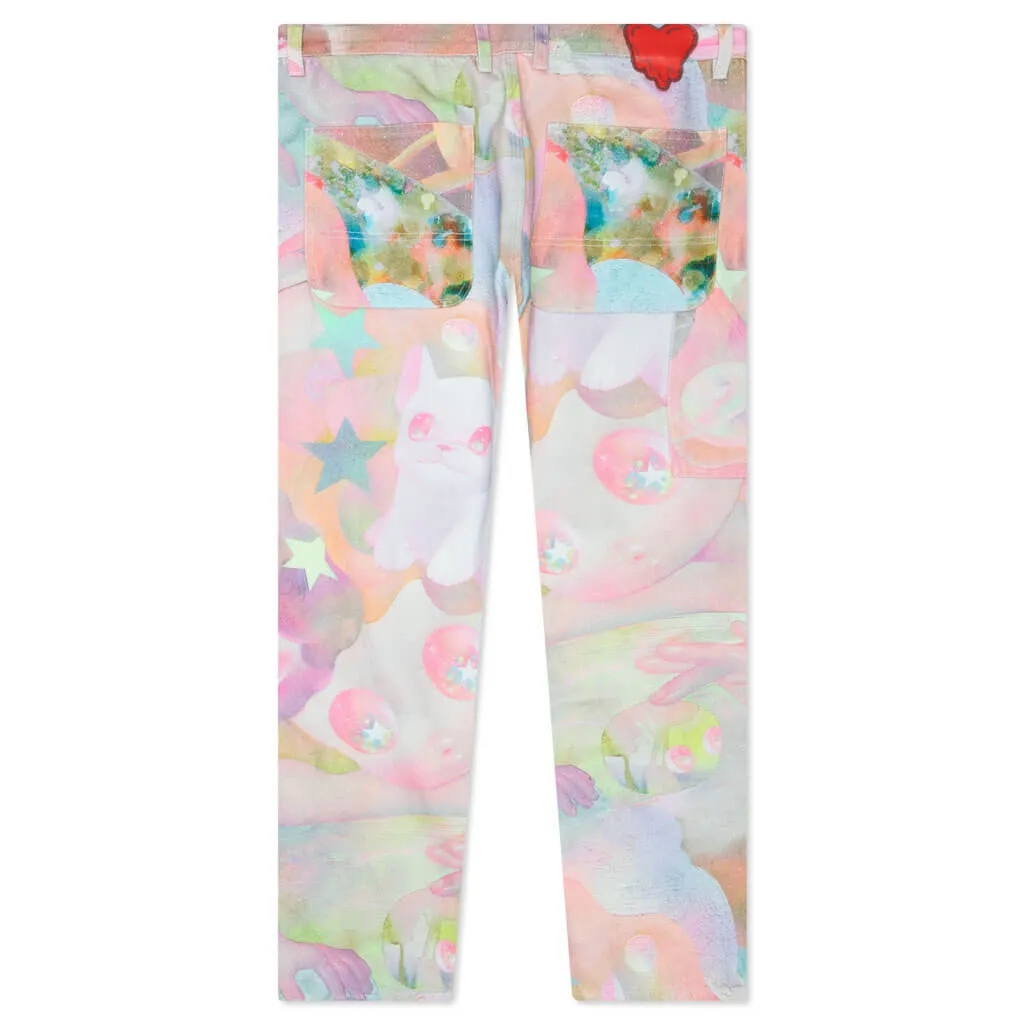 Emotionally Unavailable x So Youn Lee Stardust Pants - White and Multi-Color Pants