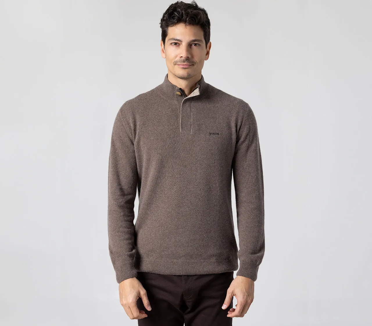 Extra fine merino wool men's zip sweater - Shop Now