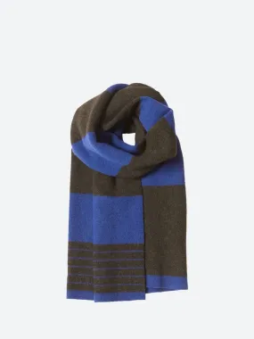 Felted Wool Scarf with Stripes