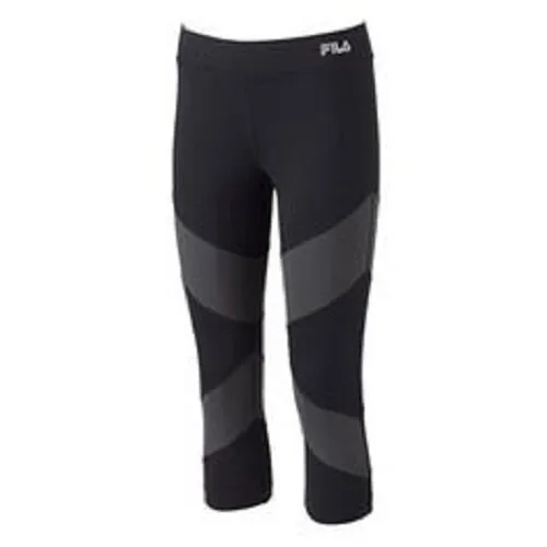 fila running capris with colorblock design