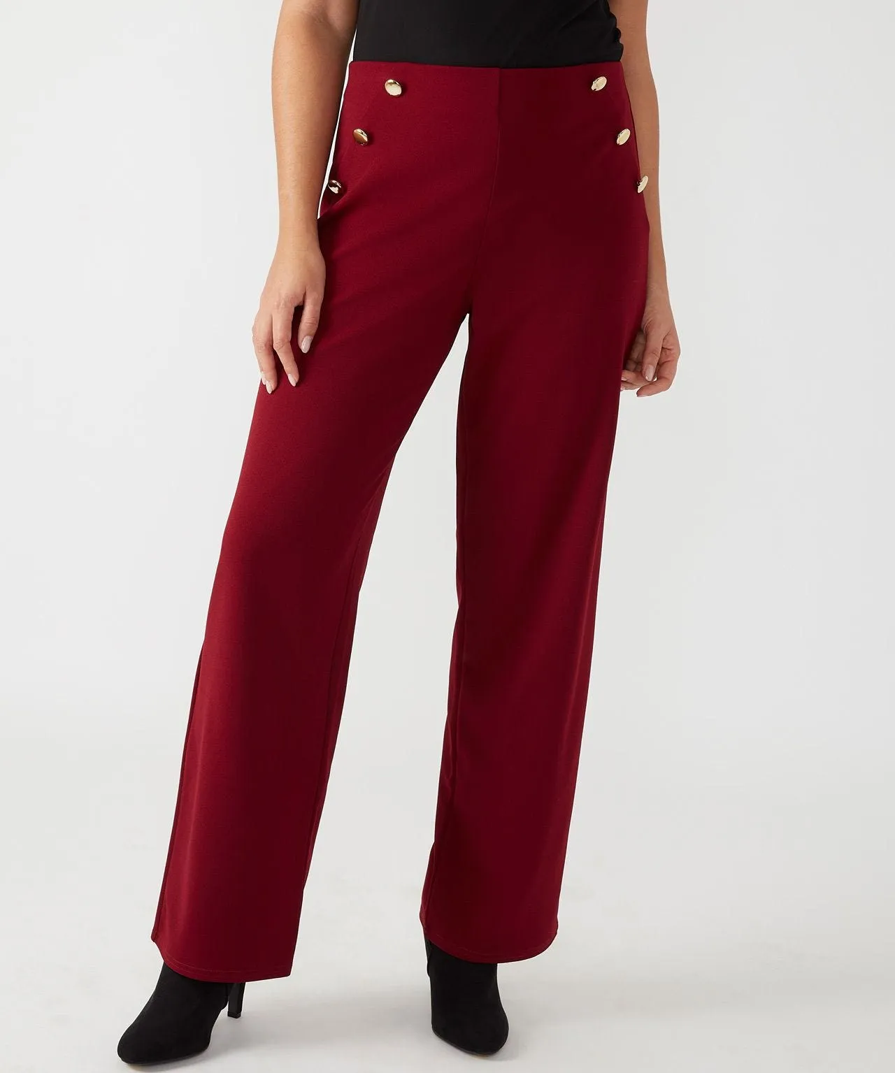 Wide Leg Jersey Trousers First Avenue