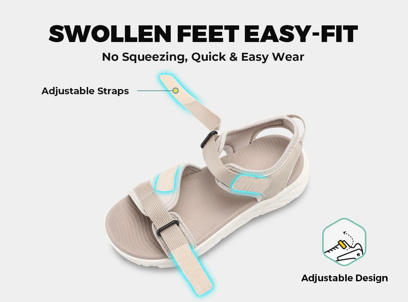 FitVille HeelHalo Orthopedic Sandals for Women