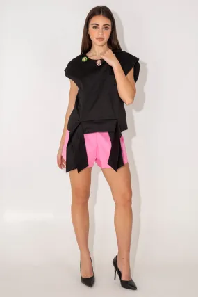 Fold-Detail Shorts