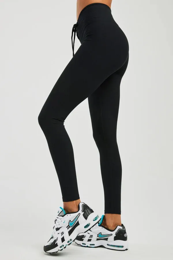 Football Leggings with Ribbed Design