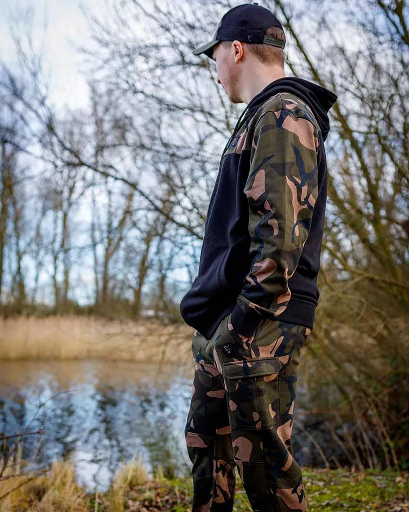 Fox Lightweight Black Camo Zippered Hoodie