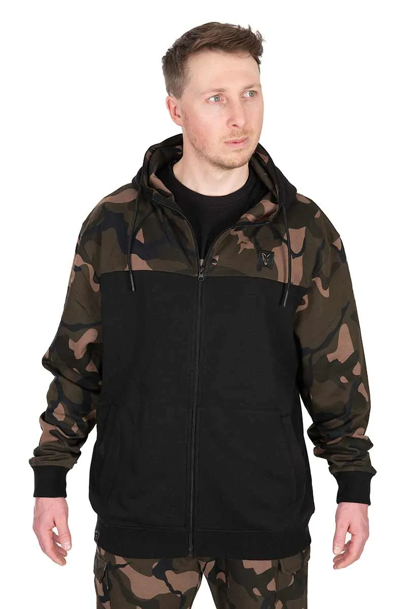 Fox Lightweight Black Camo Zippered Hoodie