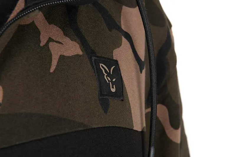 Fox Lightweight Black Camo Zippered Hoodie