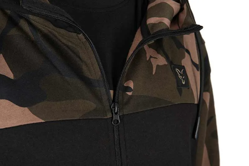 Fox Lightweight Black Camo Zippered Hoodie