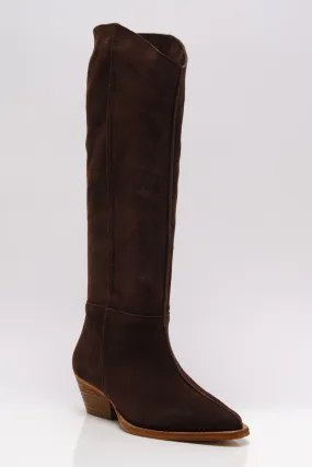 Free People Low Sway Slouch Boots - Fudgesicle