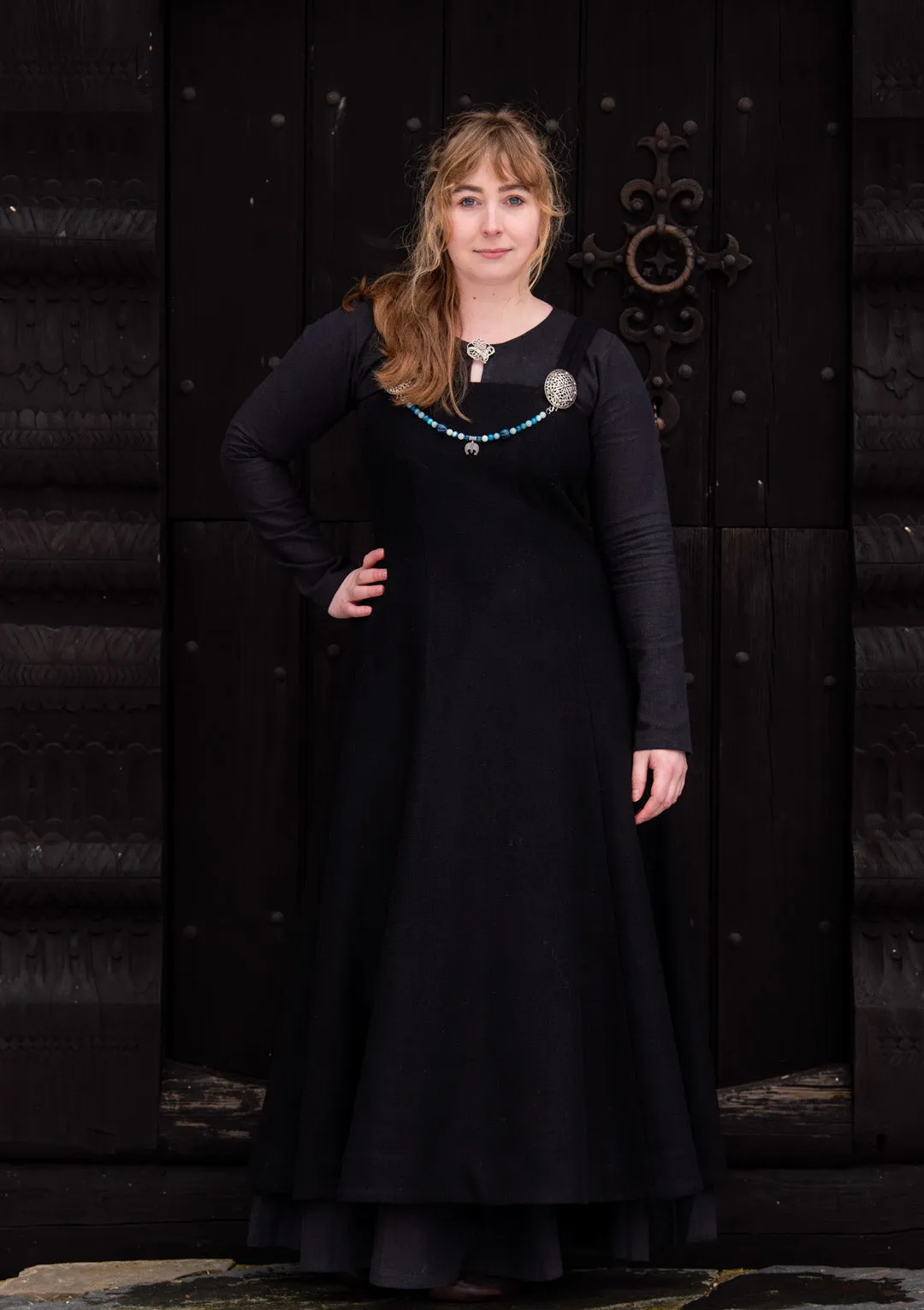 Fryd Viking Apron Dress can be rewritten as Historical Scandinavian Viking Dress.