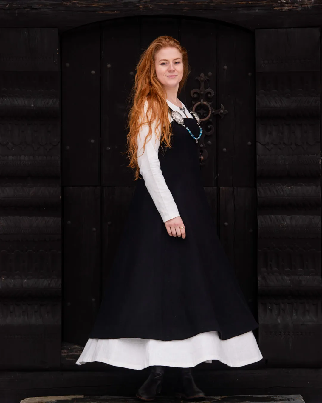 Fryd Viking Apron Dress can be rewritten as Historical Scandinavian Viking Dress.