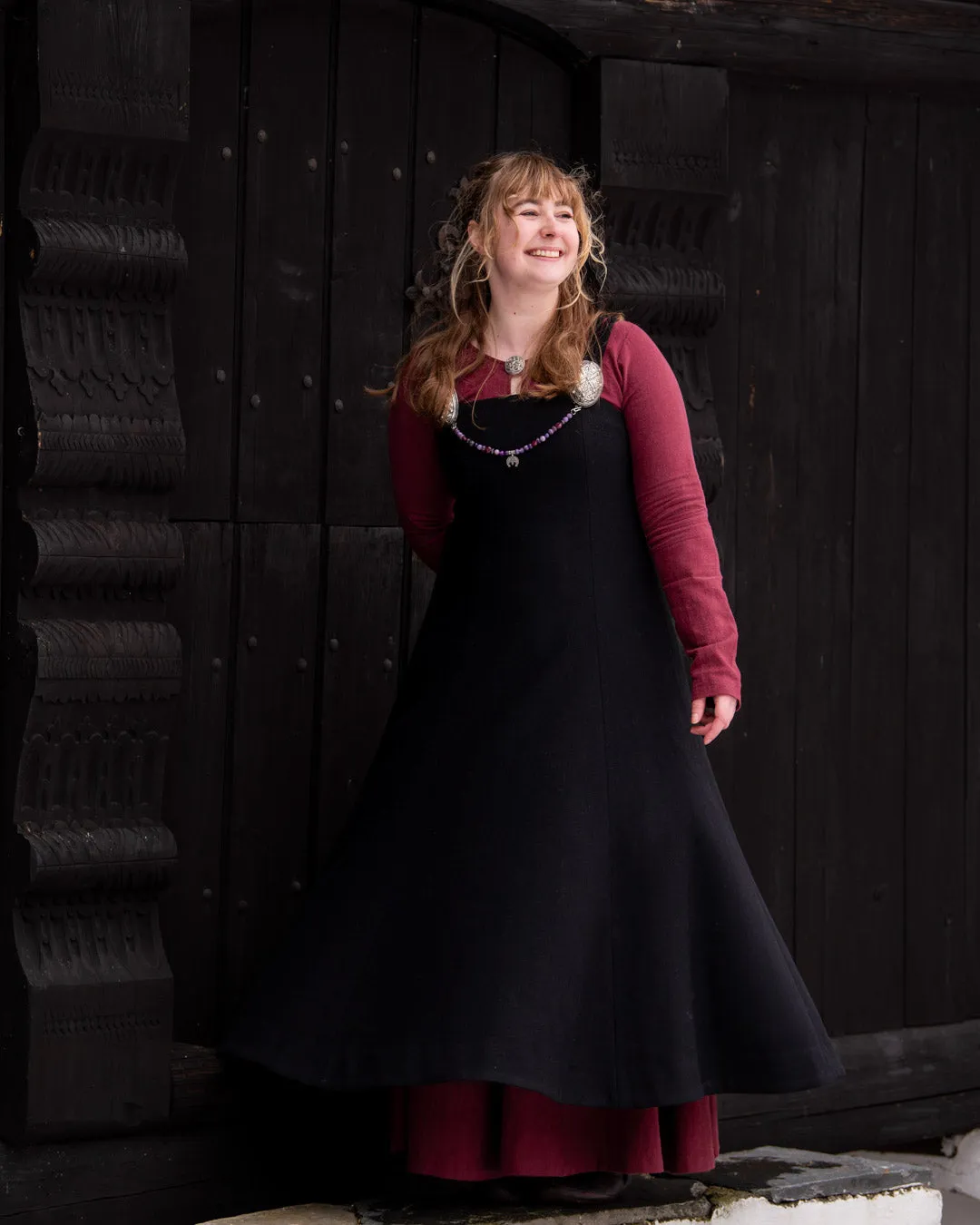 Fryd Viking Apron Dress can be rewritten as Historical Scandinavian Viking Dress.