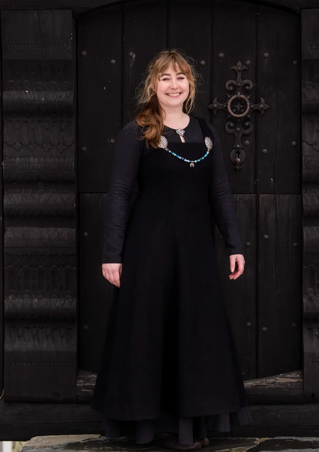 Fryd Viking Apron Dress can be rewritten as Historical Scandinavian Viking Dress.