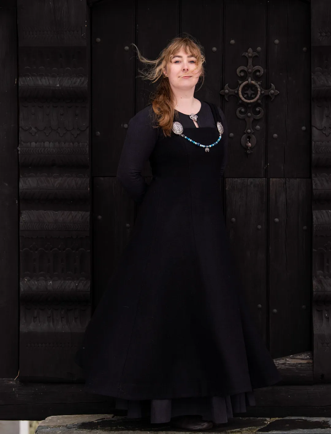 Fryd Viking Apron Dress can be rewritten as Historical Scandinavian Viking Dress.