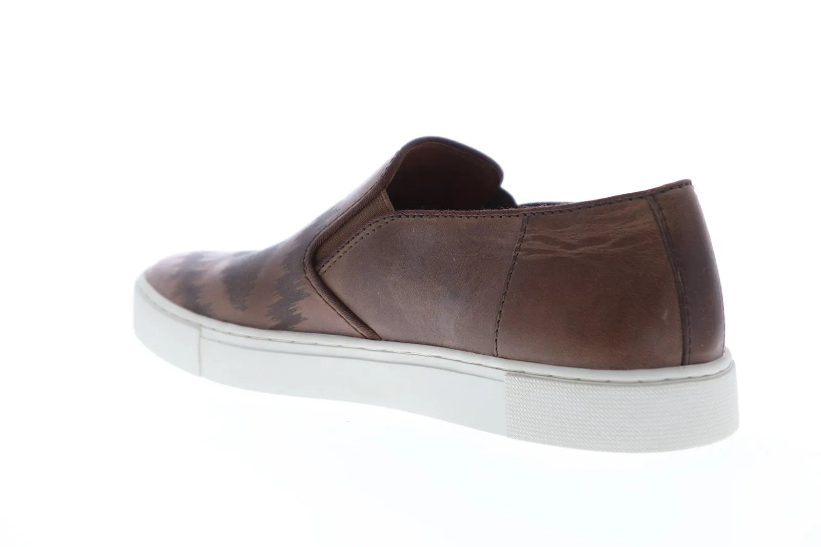 Frye Gabe Laser Slip On Tan Brown Leather Sneakers