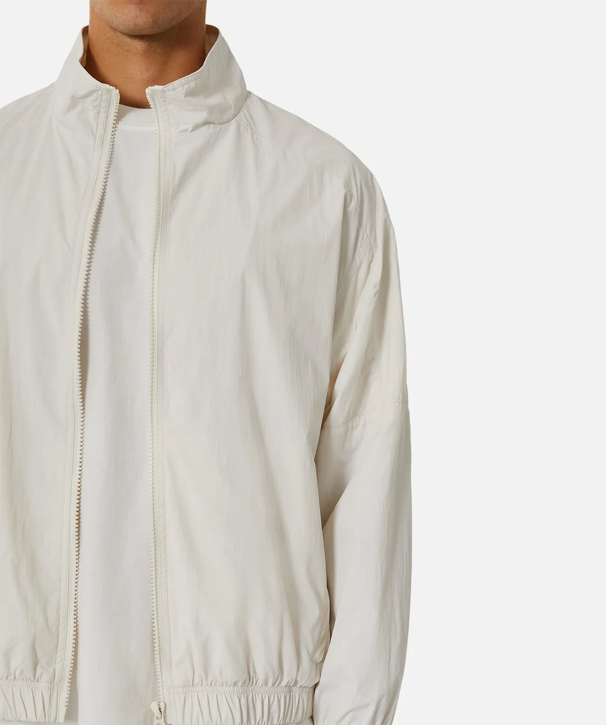 Fulton Lightweight Windbreaker Jacket in Crème - Shop Now