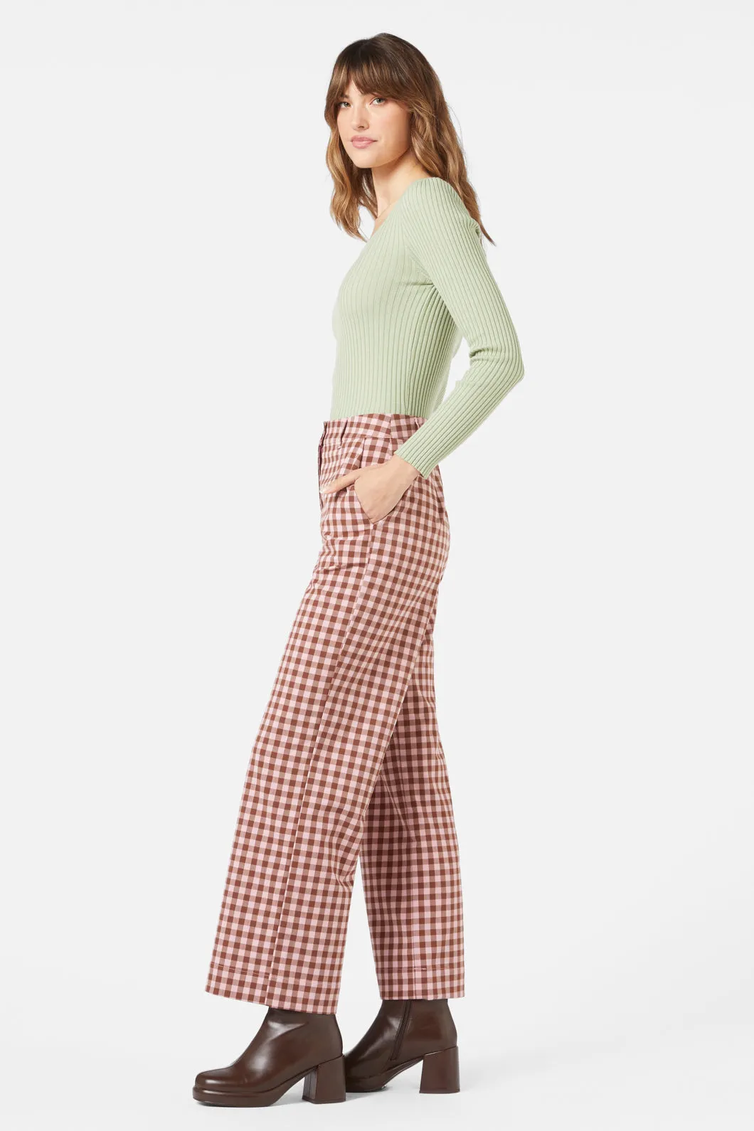 Gelati Gingham Print Pant