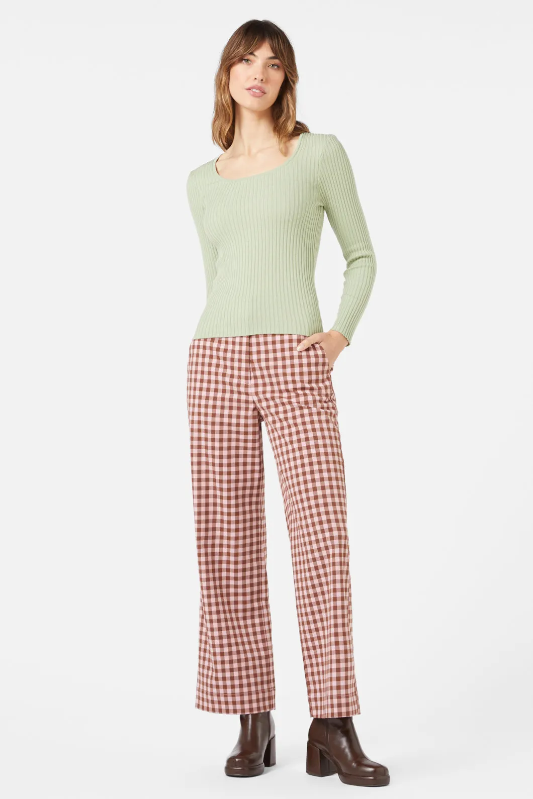 Gelati Gingham Print Pant