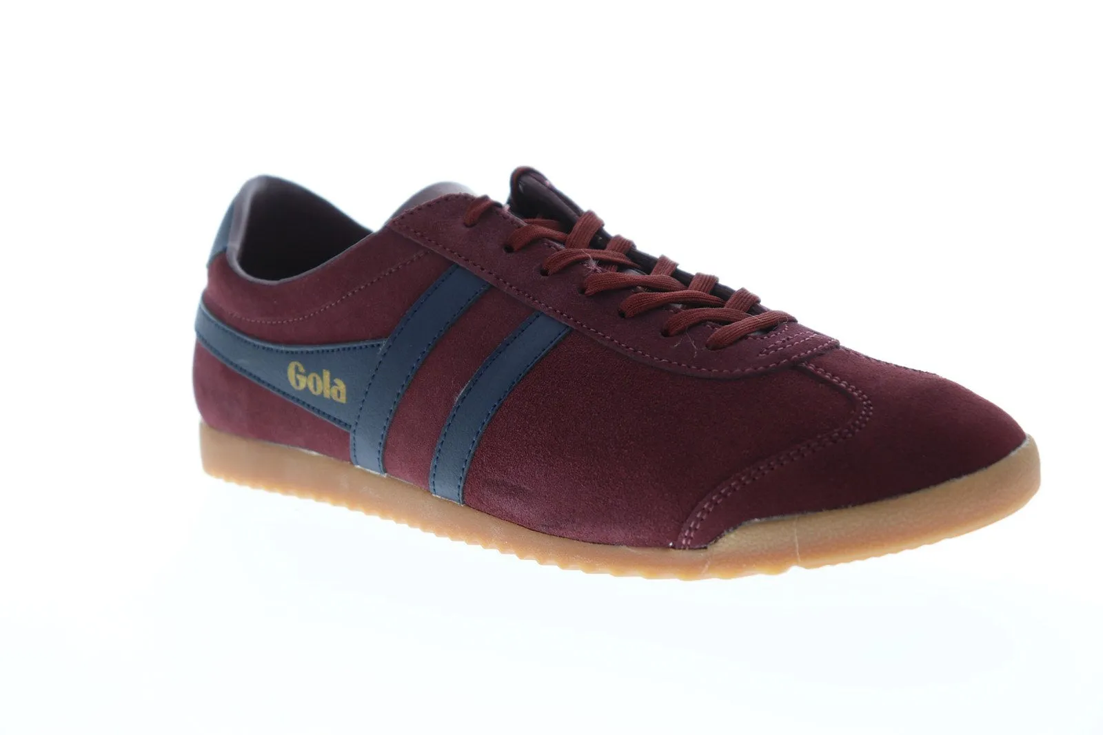 Gola Bullet Suede Burgundy Lace Up Sneakers