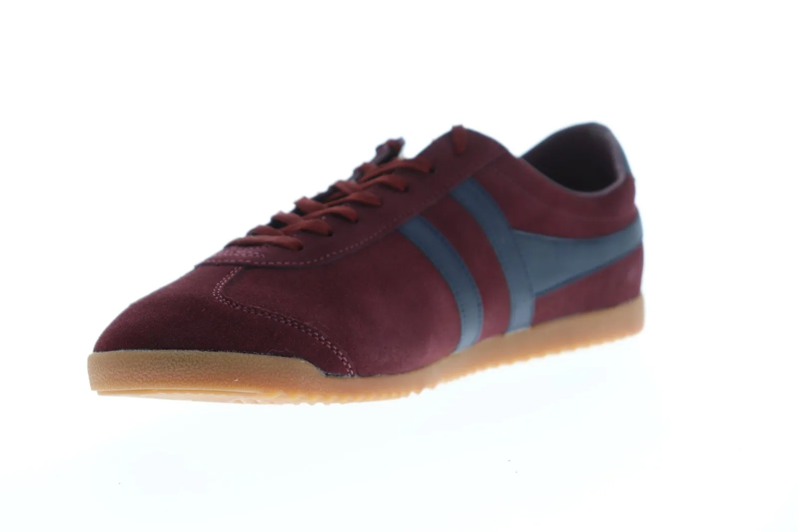 Gola Bullet Suede Burgundy Lace Up Sneakers