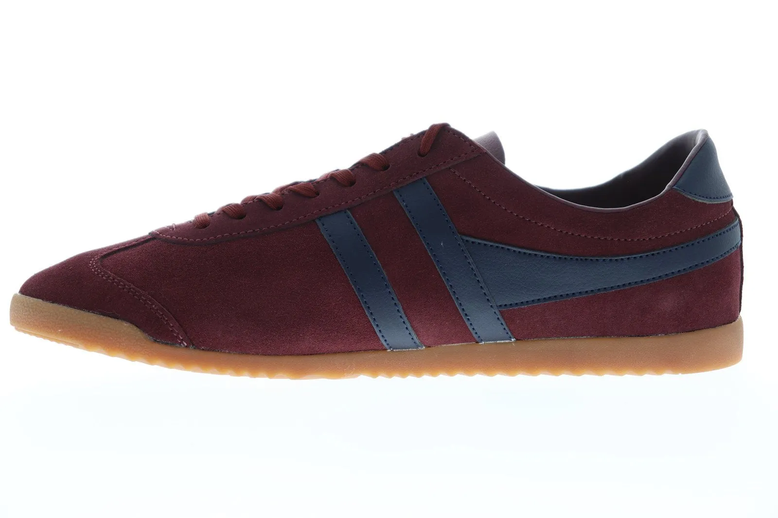 Gola Bullet Suede Burgundy Lace Up Sneakers